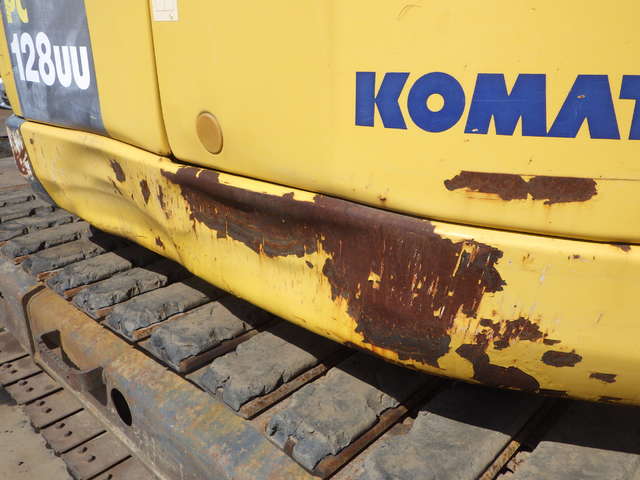 KOMATSU PC128UU-8 ★ Excavator ★ 500G+PAD, Blade, OffsetBoom, A/C, EPA