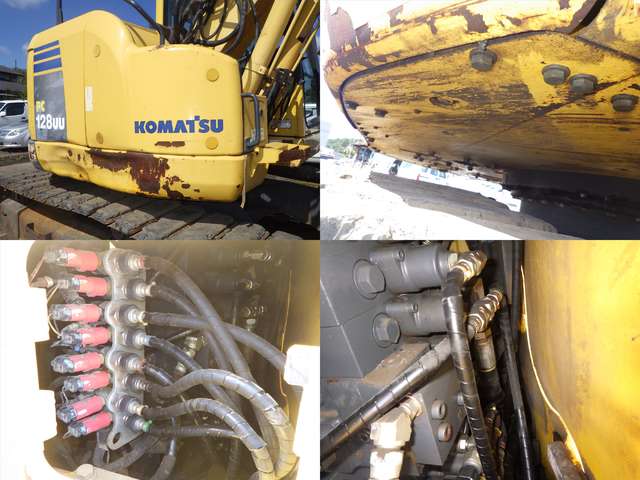 KOMATSU PC128UU-8 ★ Excavator ★ 500G+PAD, Blade, OffsetBoom, A/C, EPA