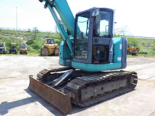 KOBELCO SK75UR-5 ★ Excavator ★ 450G+PAD, Arm Crane, Blade, Offset Boom, A/C, Multi - Image 3