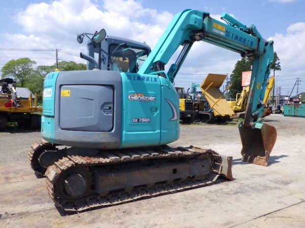 KOBELCO SK75UR-5 ★ Excavator ★ 450G+PAD, Arm Crane, Blade, Offset Boom, A/C, Multi - Image 6