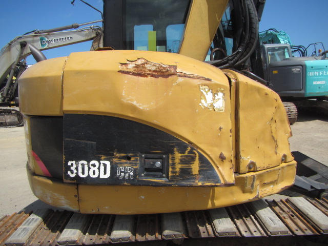 CAT 308DCR ★ Excavator ★ 450G+PAD, COM-Piping, Blade, A/C, EPA, IWAFUJI Processor GP-25A