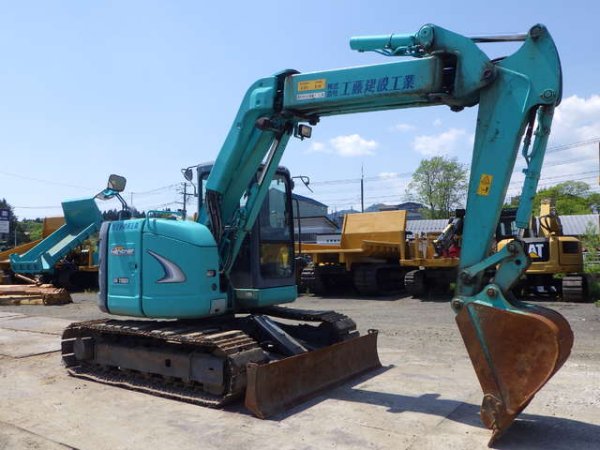 KOBELCO SK75UR-5 ★ Excavator ★ 450G+PAD, Arm Crane, Blade, Offset Boom, A/C, Multi - Image 5