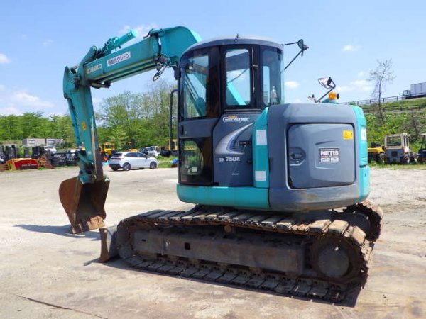 KOBELCO SK75UR-5 ★ Excavator ★ 450G+PAD, Arm Crane, Blade, Offset Boom, A/C, Multi - Image 4