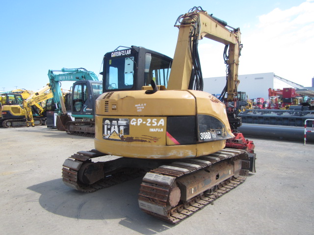 CAT 308DCR ★ Excavator ★ 450G+PAD, COM-Piping, Blade, A/C, EPA, IWAFUJI Processor GP-25A