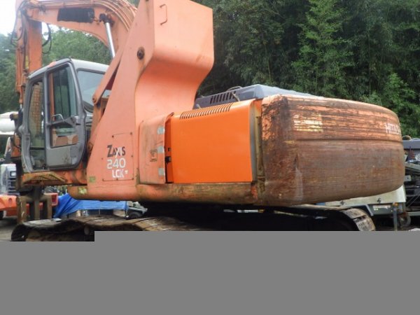 HITACHI ZX240LCK ★ Excavator ★ Flat, Link-CAB, Rotary Grapple, Piping, A/C, w/Lifting Magnet - Image 4