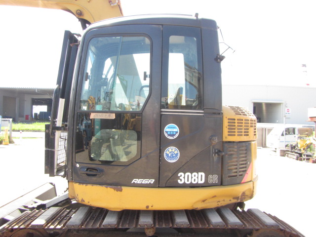 CAT 308DCR ★ Excavator ★ 450G+PAD, COM-Piping, Blade, A/C, EPA, IWAFUJI Processor GP-25A