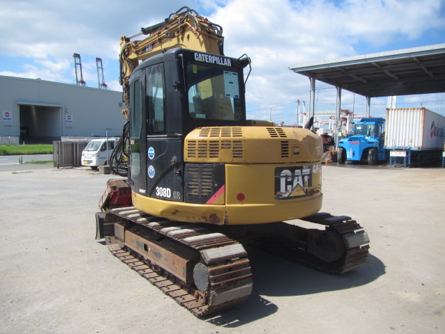 CAT 308DCR ★ Excavator ★ 450G+PAD, COM-Piping, Blade, A/C, EPA, IWAFUJI Processor GP-25A