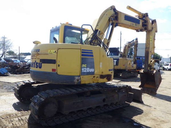KOMATSU PC128UU-8 ★ Excavator ★ 500G+PAD, Blade, OffsetBoom, A/C, EPA - Image 6
