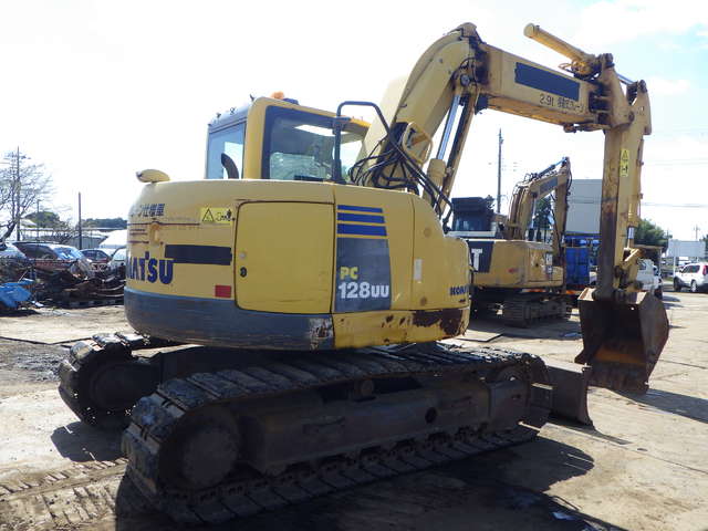 KOMATSU PC128UU-8 ★ Excavator ★ 500G+PAD, Blade, OffsetBoom, A/C, EPA